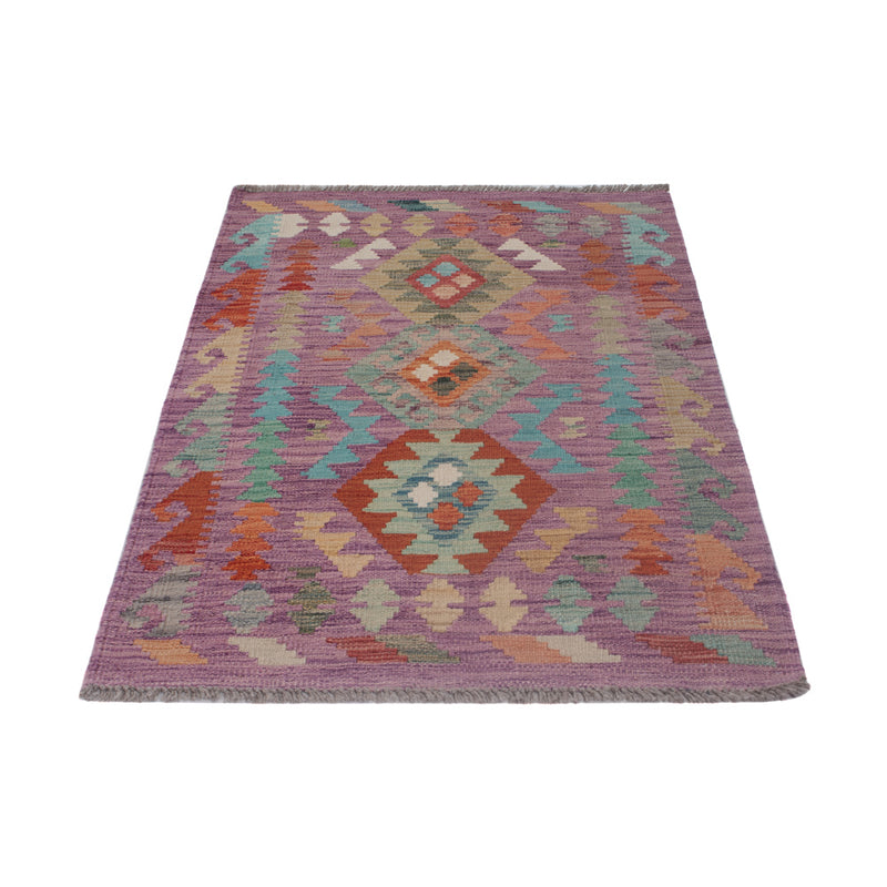 Tapis Kelim - Splash - 135 x 80 cm - multicolore