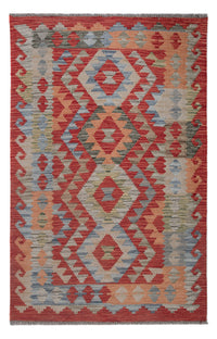 Tapis Kelim - Splash - 131 x 86 cm - multicolore