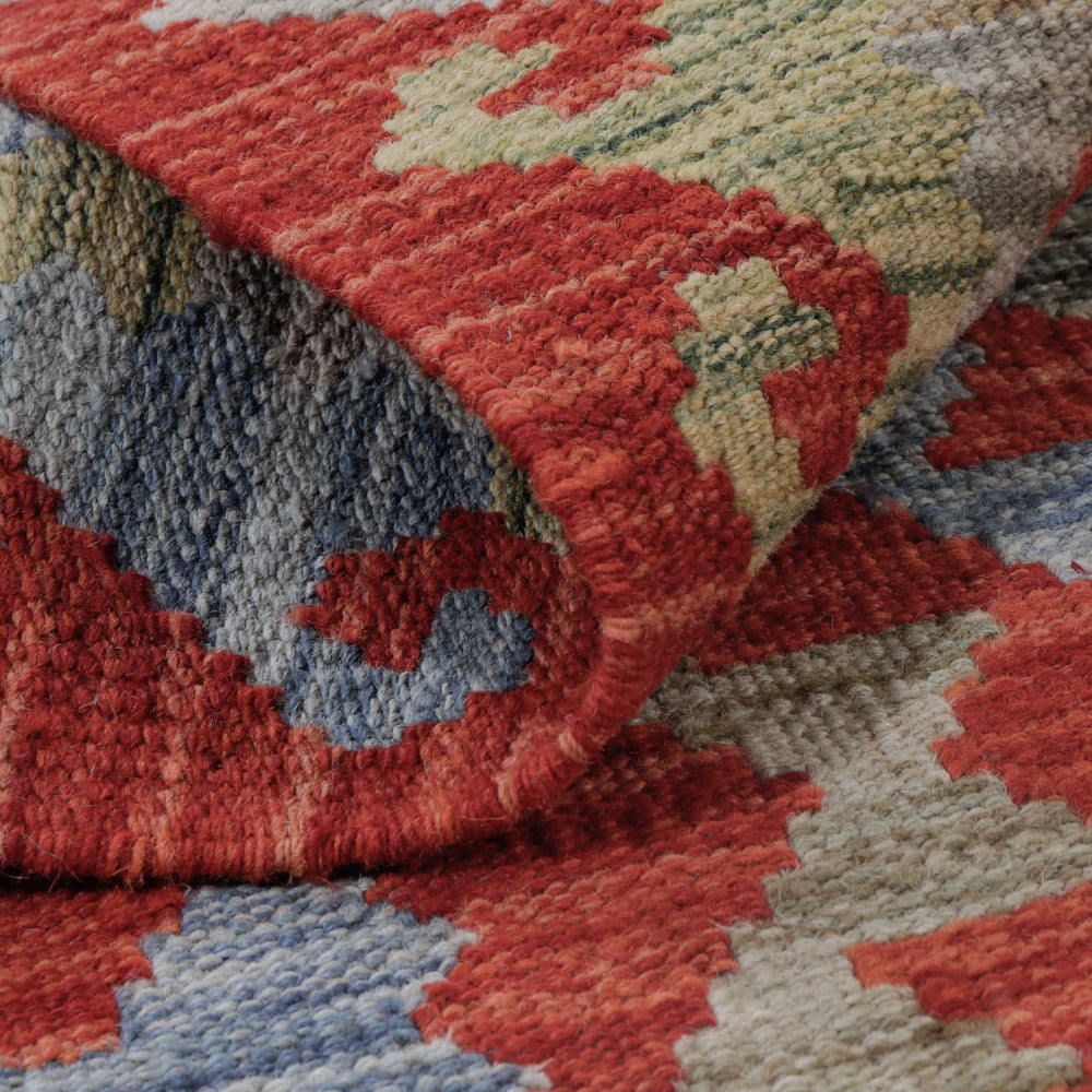 Tapis Kelim - Splash - 131 x 86 cm - multicolore