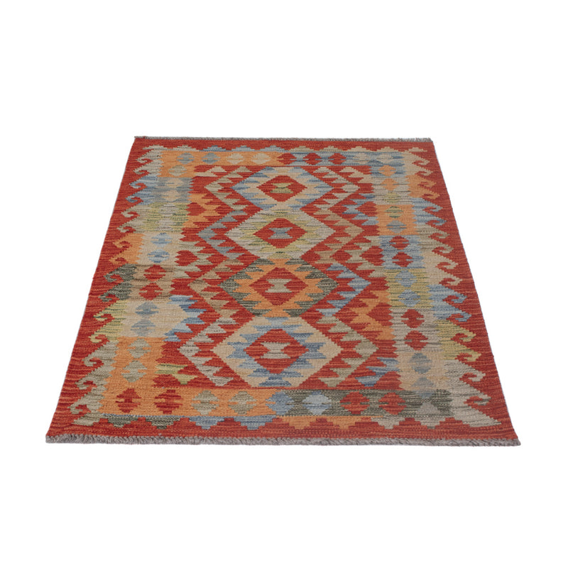 Tapis Kelim - Splash - 131 x 86 cm - multicolore