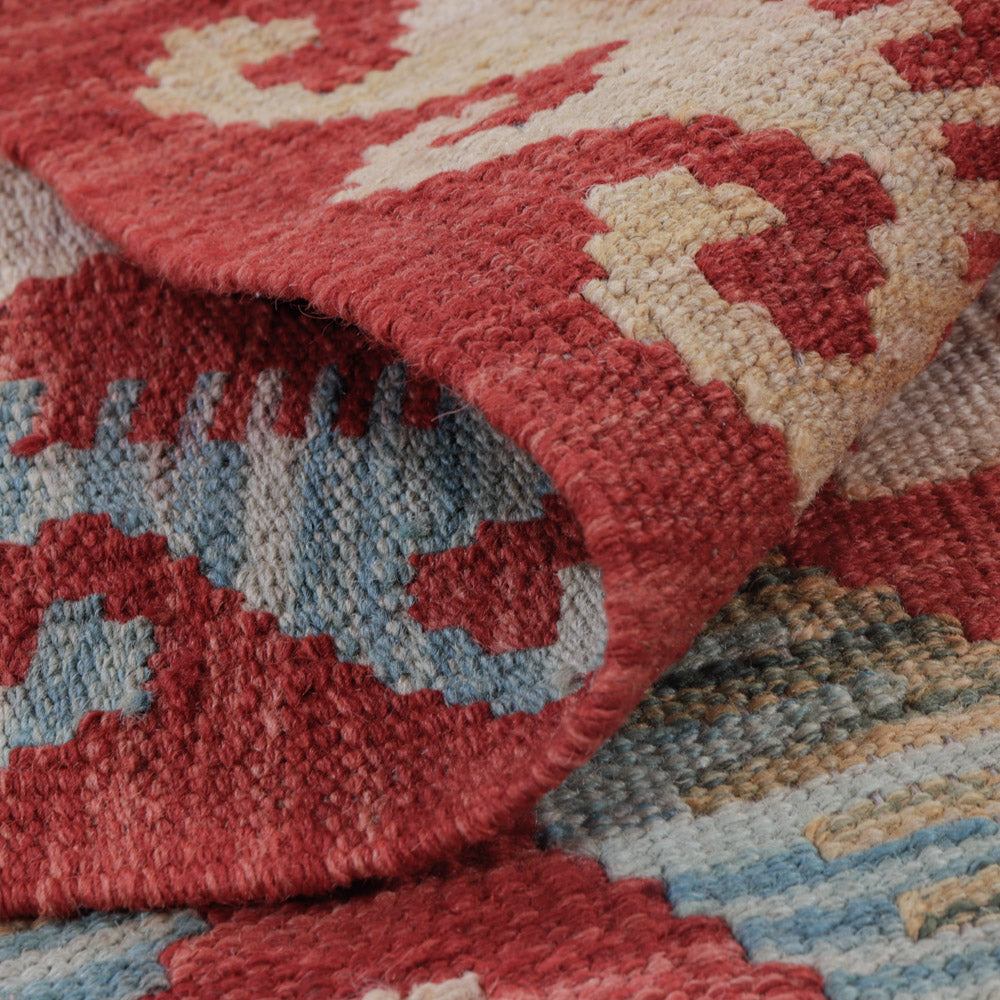 Tapis Kelim - Splash - 131 x 77 cm - multicolore