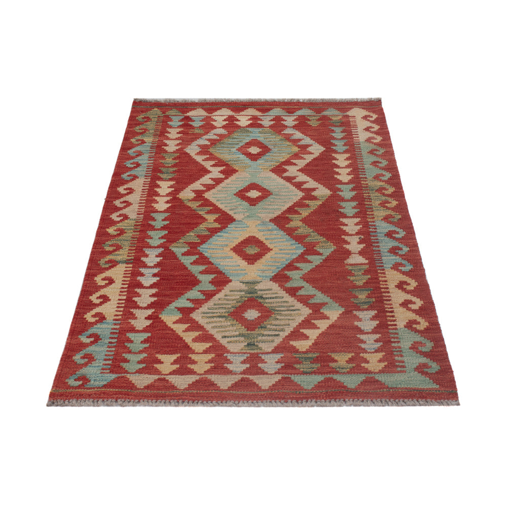 Tapis Kelim - Splash - 131 x 77 cm - multicolore