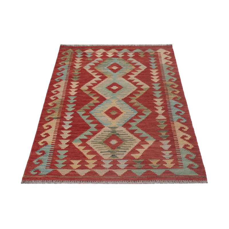Tapis Kelim - Splash - 131 x 77 cm - multicolore