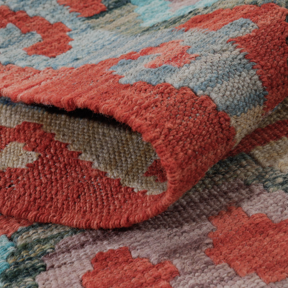 Kelim Teppich - Splash - 124 x 72 cm - mehrfarbig