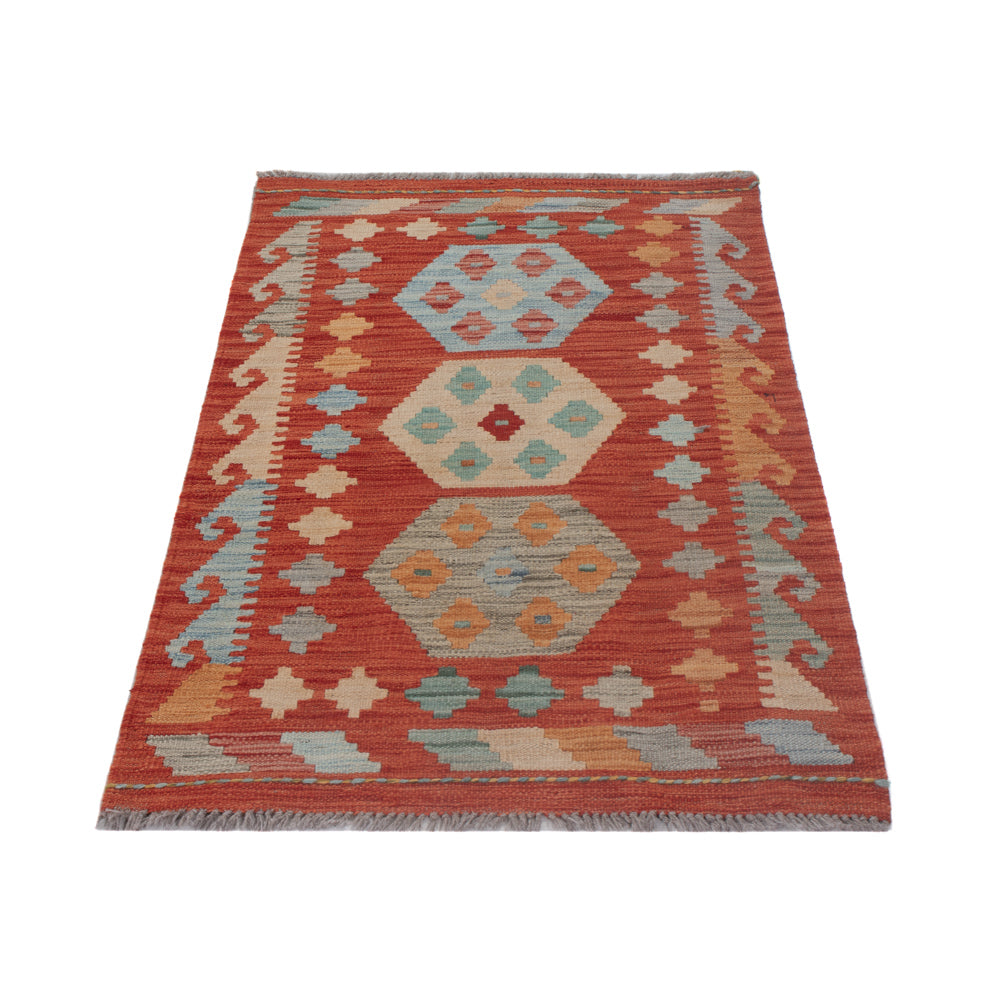 Tapis Kelim - Splash - 125 x 72 cm - multicolore