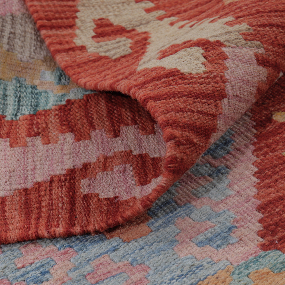 Tapis Kelim - Splash - 129 x 82 cm - multicolore