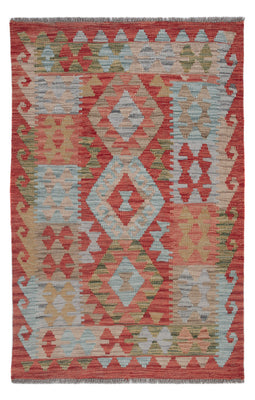 Tapis Kelim - Splash - 120 x 81 cm - multicolore