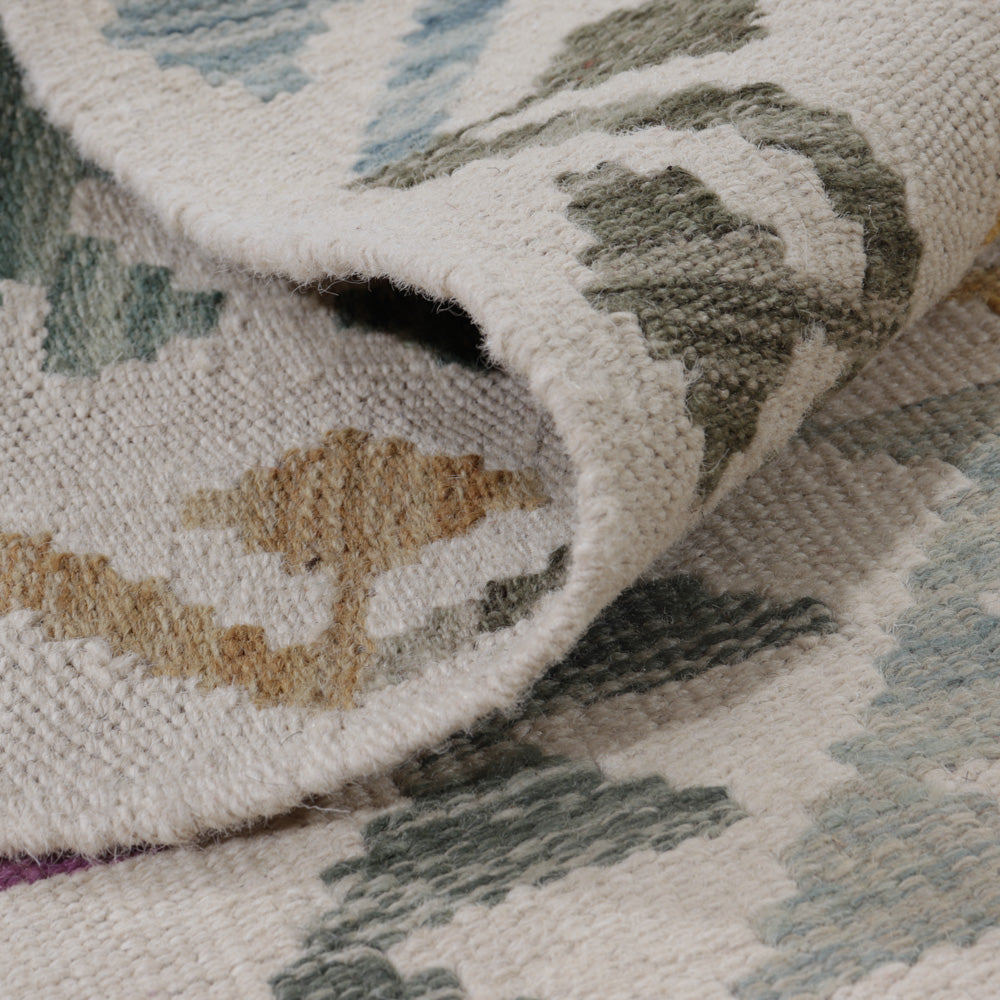 Tapis Kelim - Splash - 134 x 87 cm - multicolore