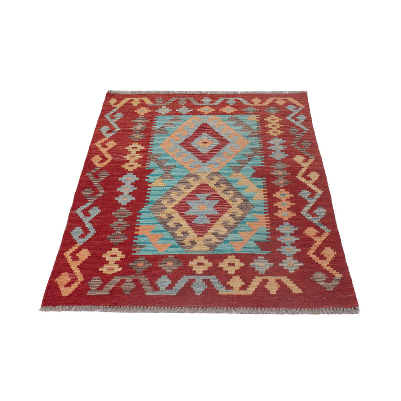 Kelim Teppich - Splash - 123 x 78 cm - mehrfarbig