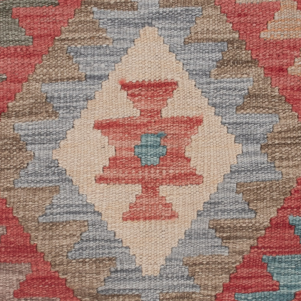 Tapis Kelim - Splash - 147 x 77 cm - multicolore