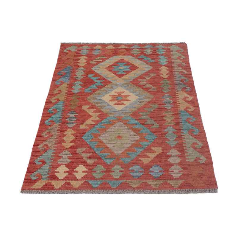 Tapis Kelim - Splash - 147 x 77 cm - multicolore
