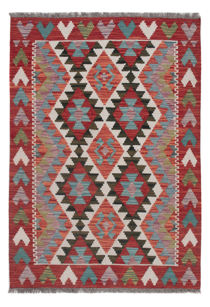 Kelim Teppich - Splash - 123 x 89 cm - mehrfarbig