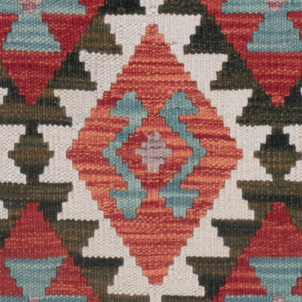 Kelim Teppich - Splash - 123 x 89 cm - mehrfarbig