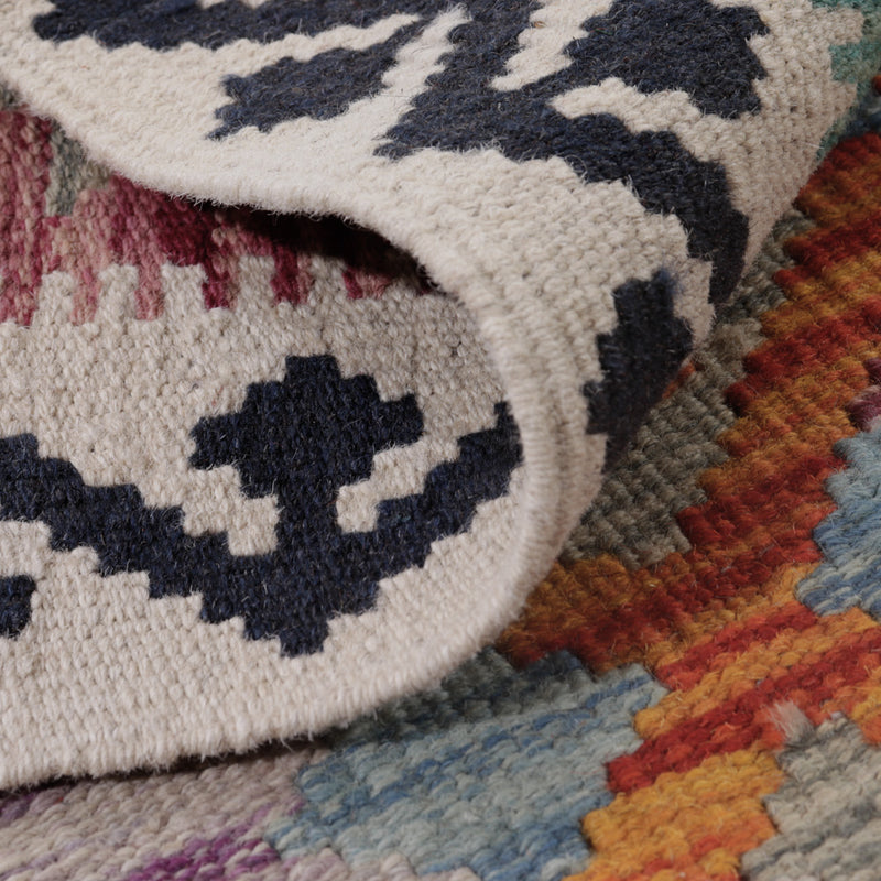 Kelim Teppich - Splash - 118 x 77 cm - mehrfarbig