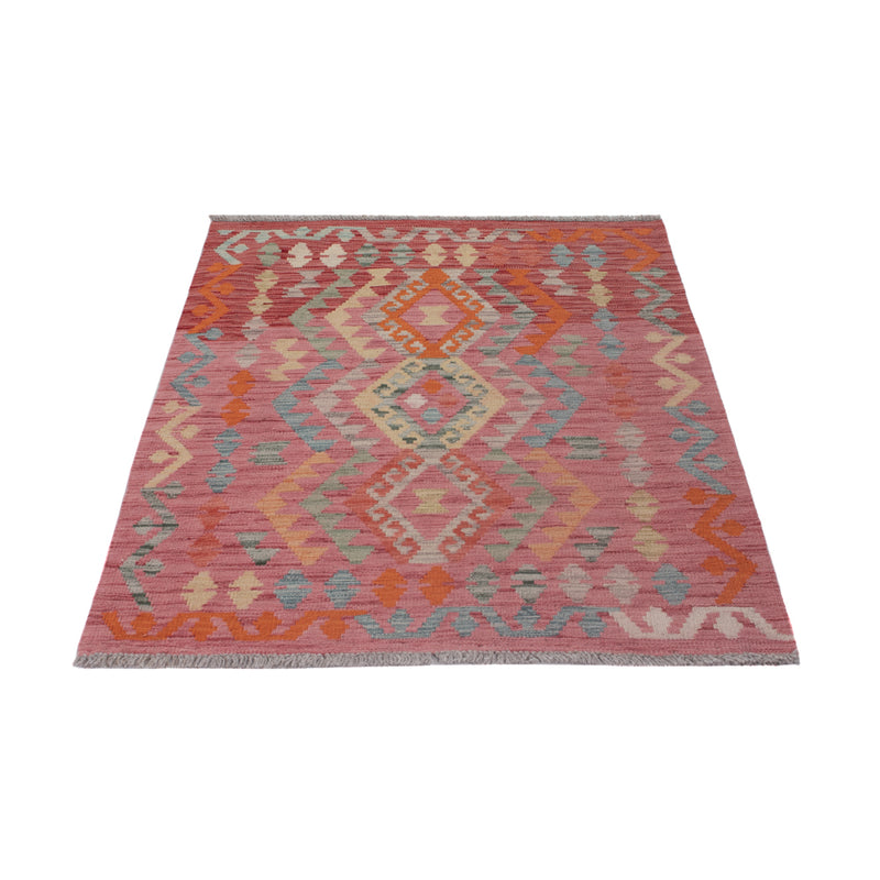 Tapis Kelim - Splash - 127 x 86 cm - multicolore