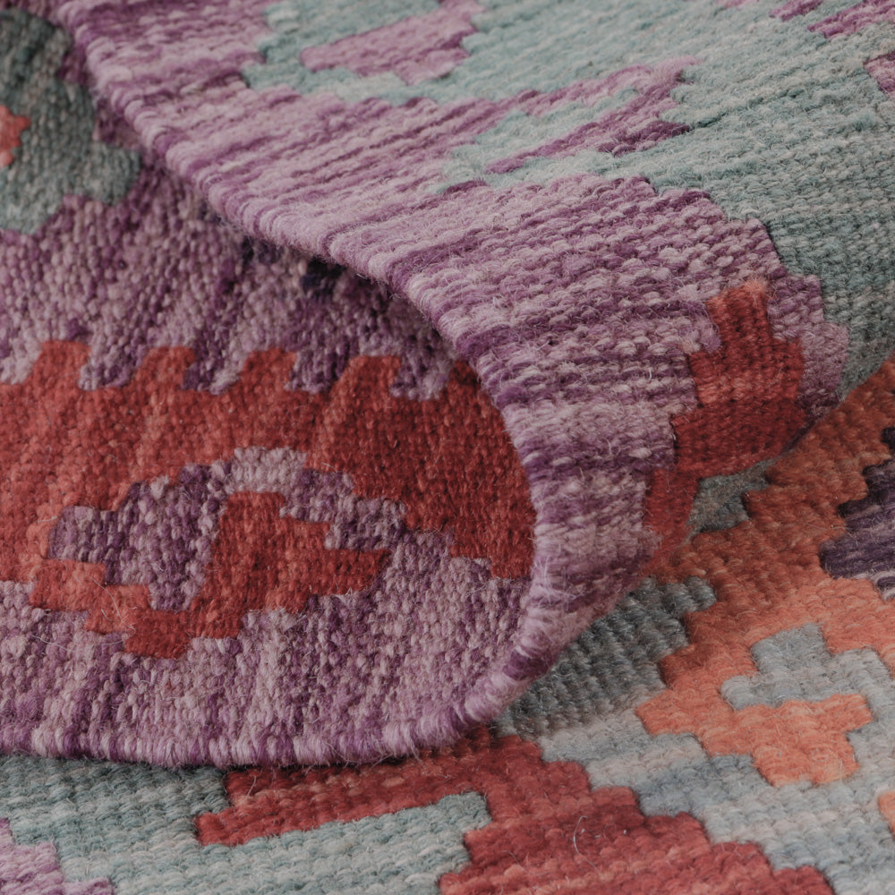 Tapis Kelim - Splash - 126 x 78 cm - multicolore