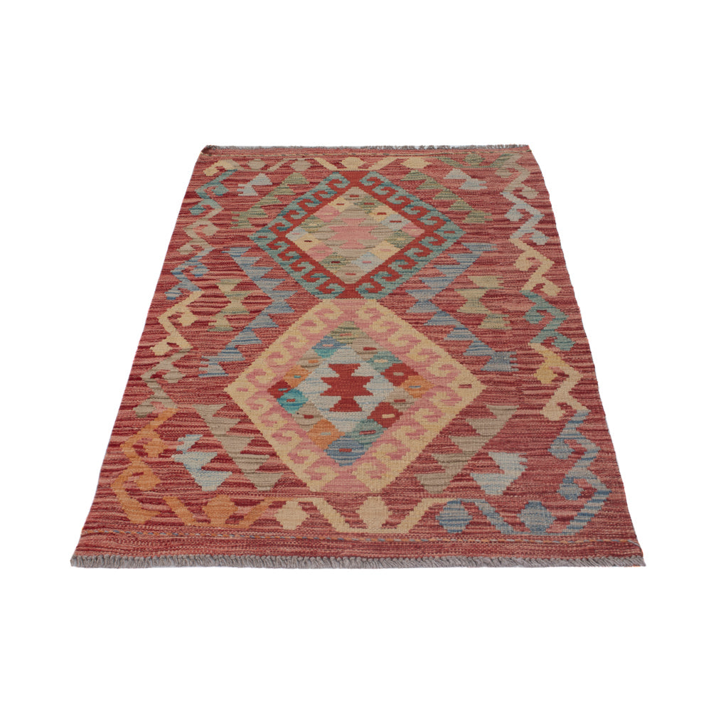 Tapis Kelim - Splash - 131 x 81 cm - multicolore