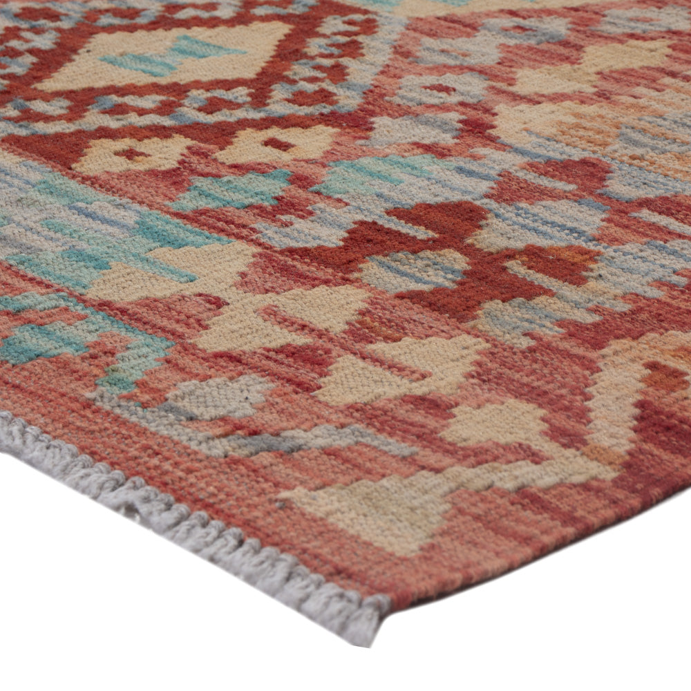 Tapis Kelim - Splash - 127 x 88 cm - multicolore