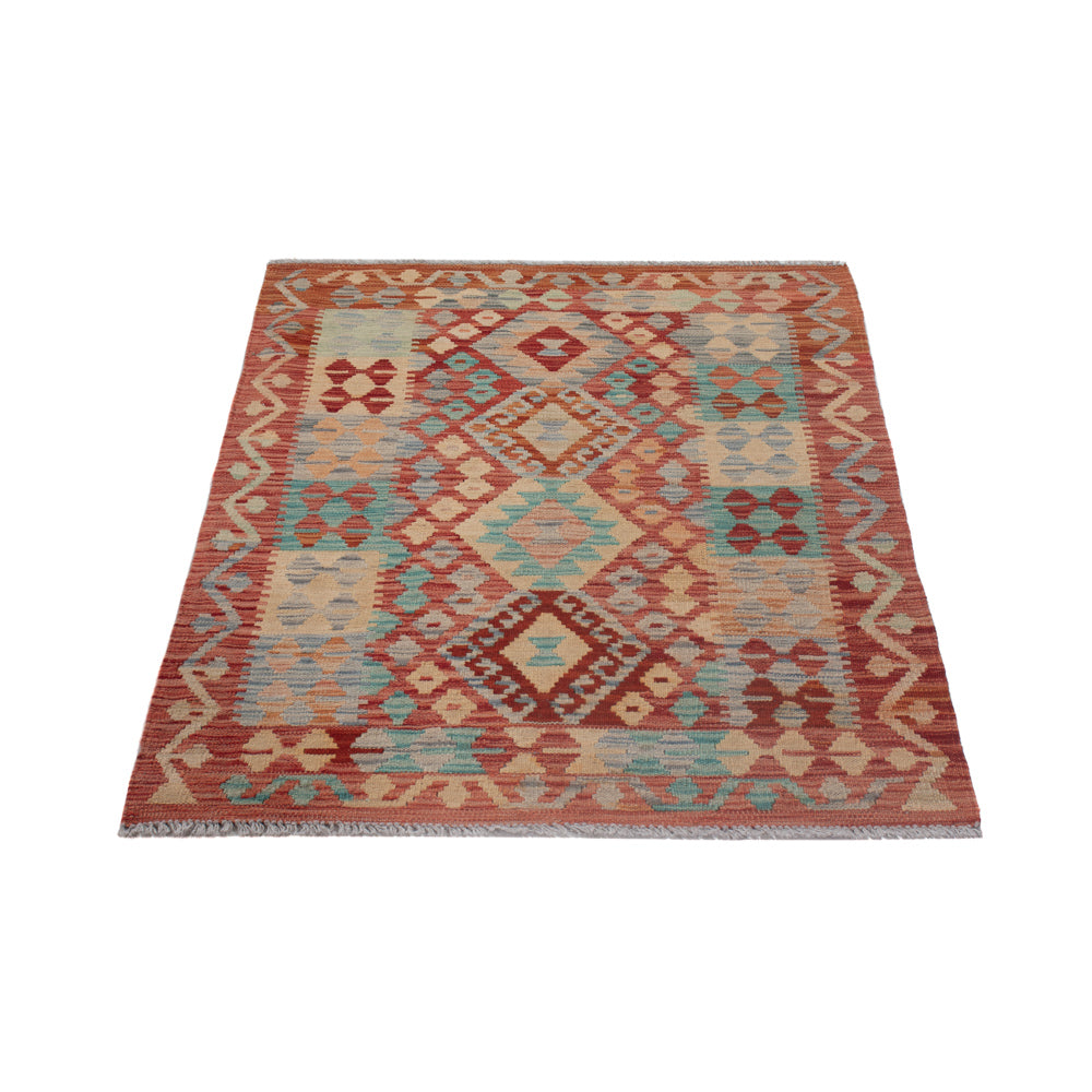 Tapis Kelim - Splash - 127 x 88 cm - multicolore