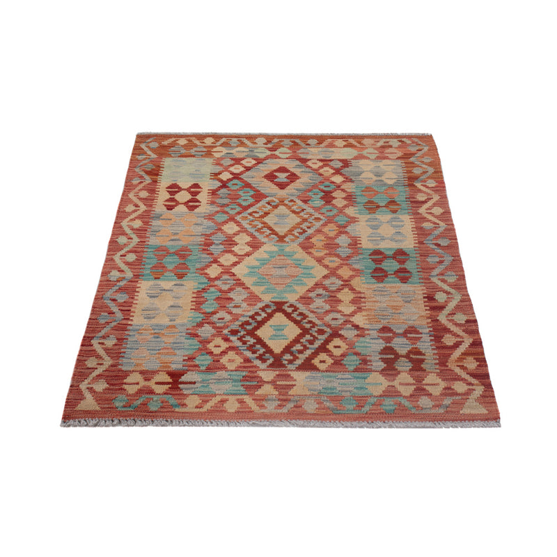 Tapis Kelim - Splash - 127 x 88 cm - multicolore