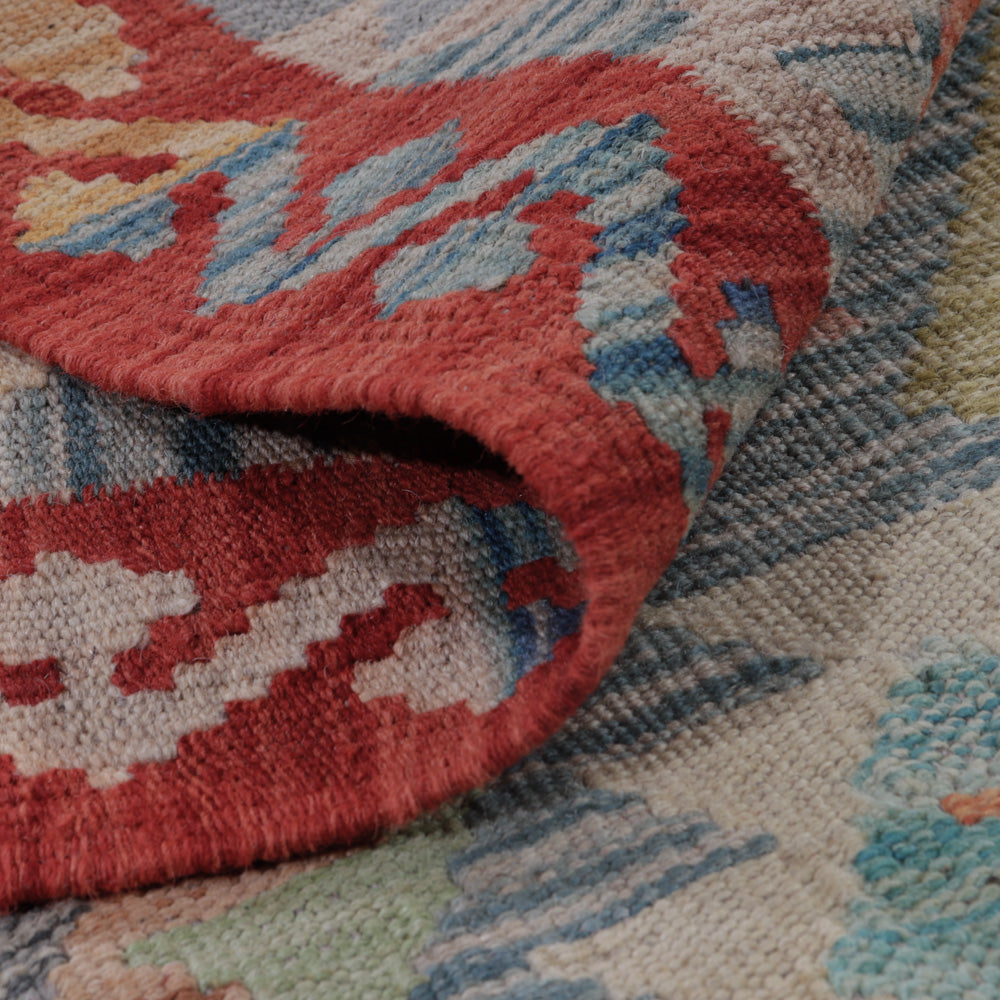 Tapis Kelim - Splash - 127 x 81 cm - multicolore