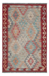 Kilim Maimana Tapis 83x125cm - Tapis en laine - multicolore - Rectangle / Multicolore / 83 x 125 cm Rectangle