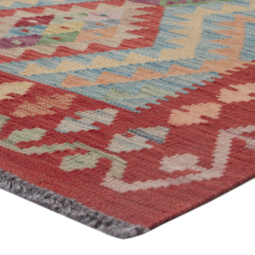 Tapis Kelim - Splash - 128 x 89 cm - multicolore