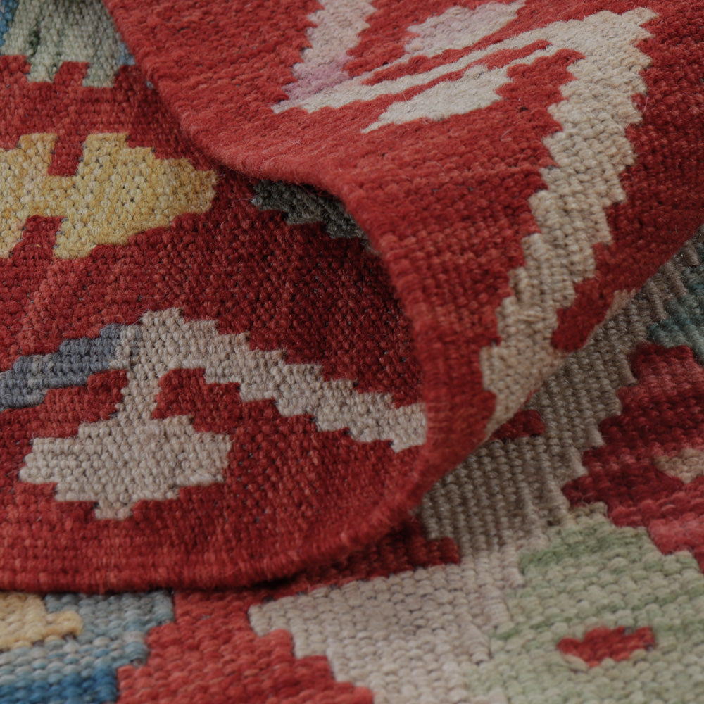 Tapis Kelim - Splash - 128 x 89 cm - multicolore