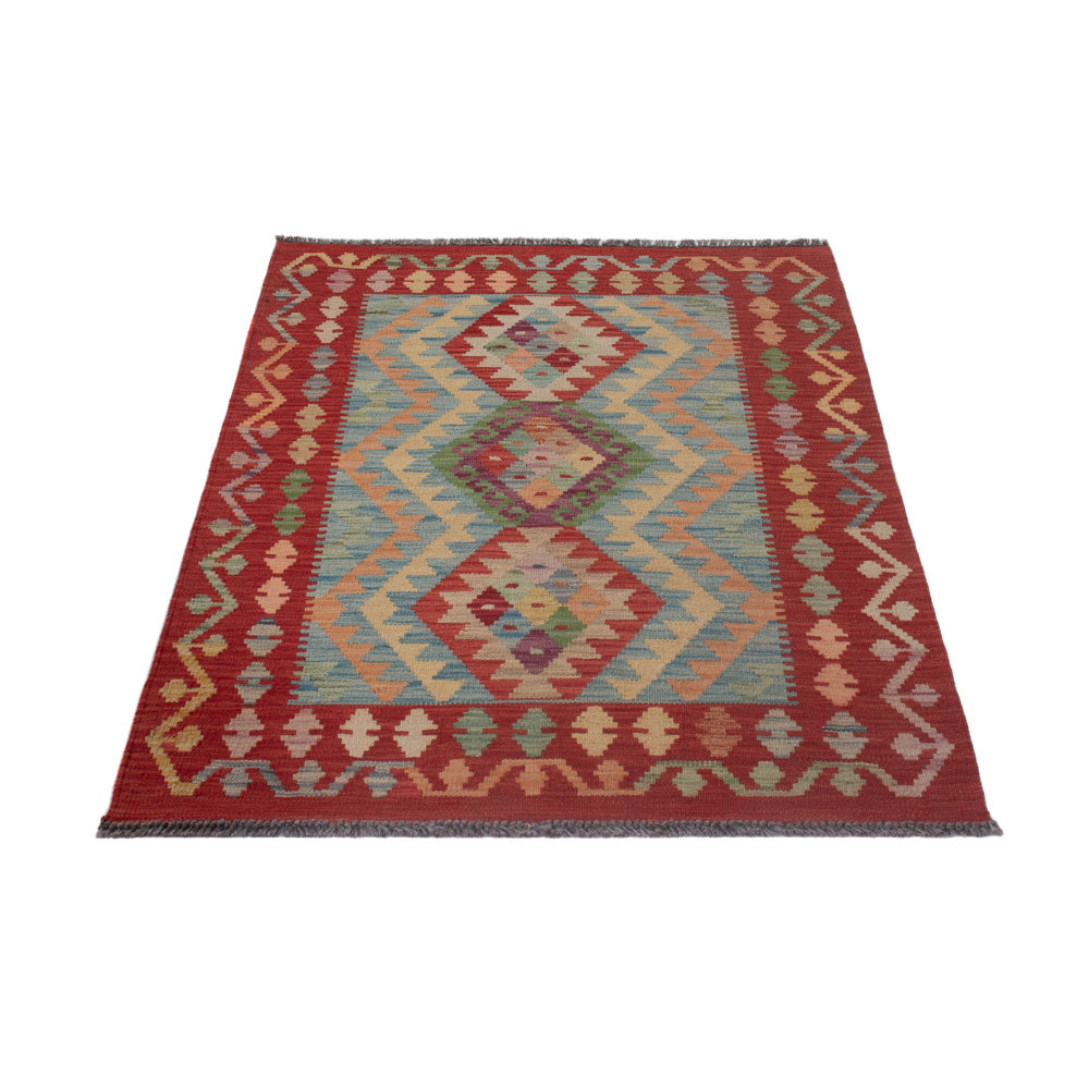 Tapis Kelim - Splash - 128 x 89 cm - multicolore