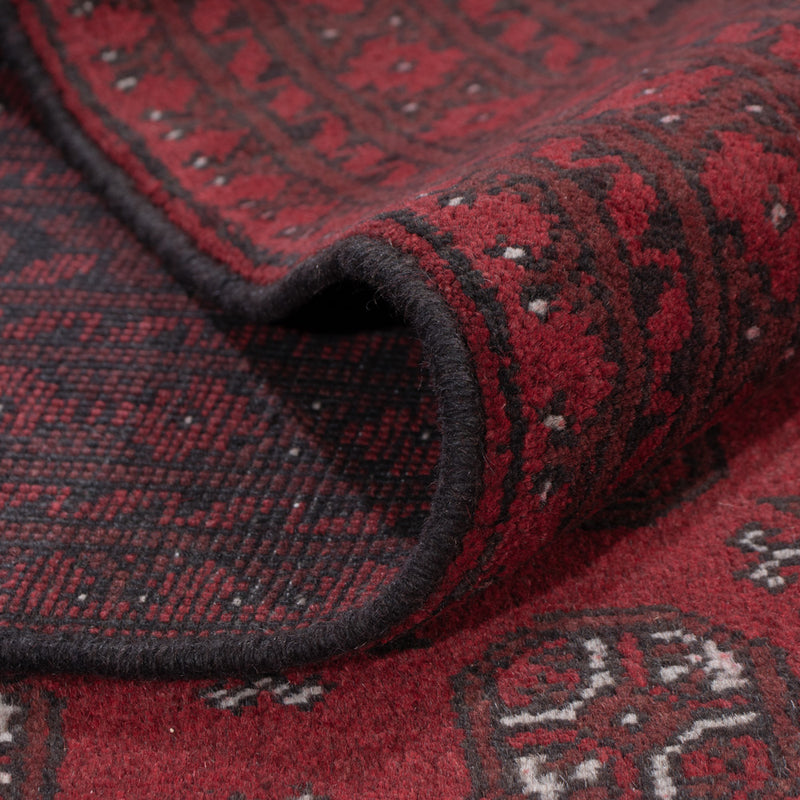 Afghan Teppich - Filpa - 288 x 198 cm - dunkelrot