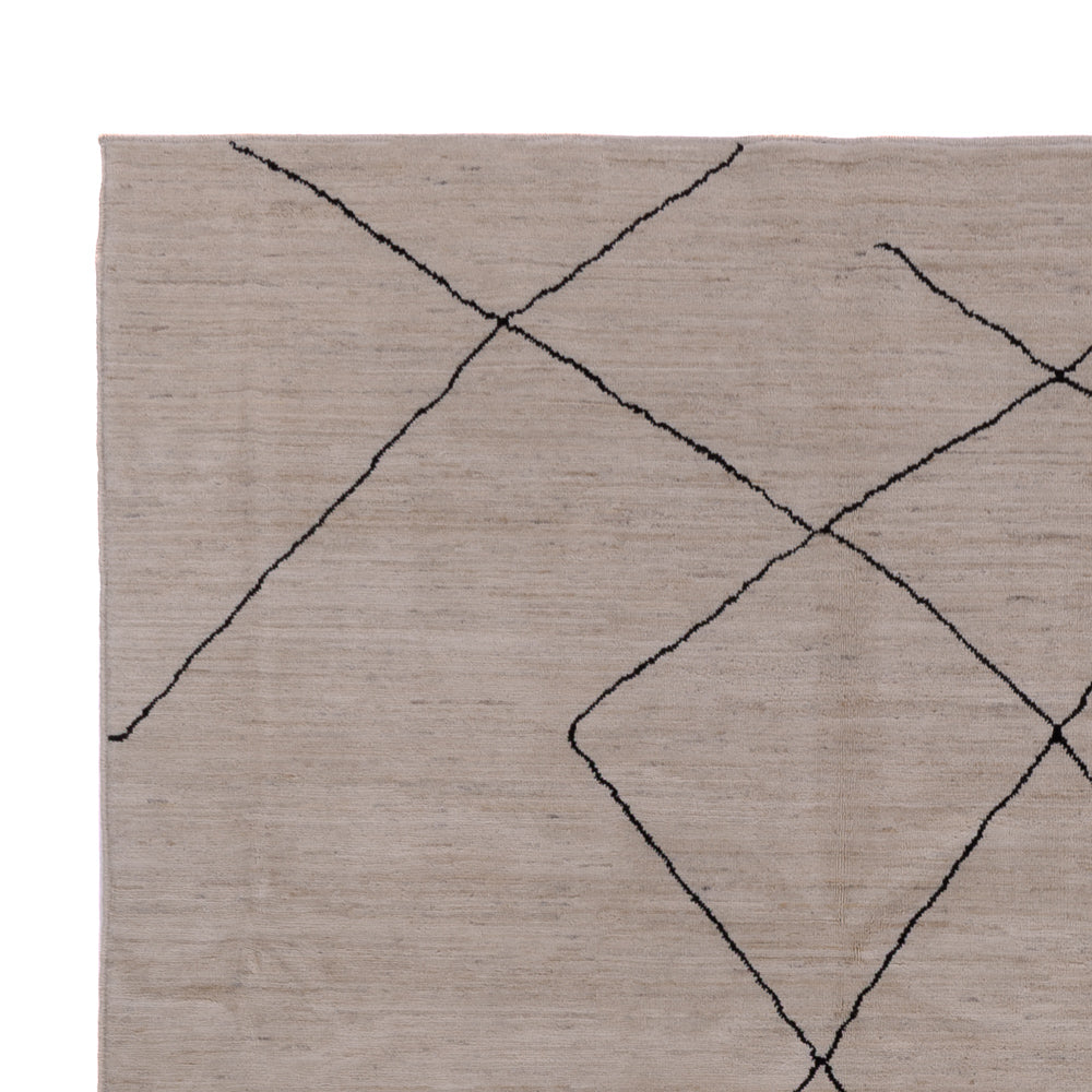 Berber Teppich - 345 x 247 cm - grau