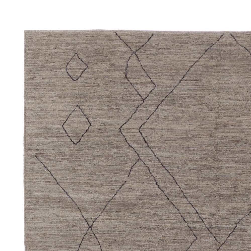 Tapis berbère - 347 x 256 cm - gris