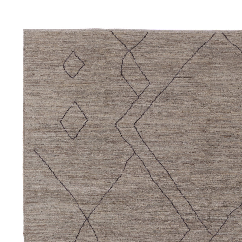 Tapis berbère - 347 x 256 cm - gris