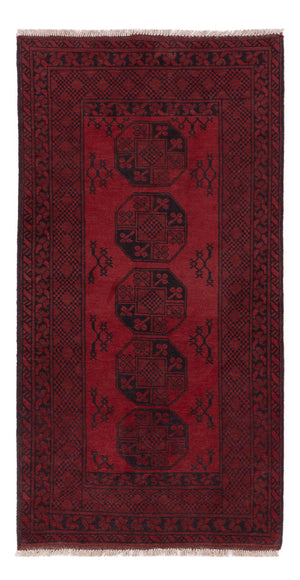 Läufer Afghan - Filpa - 187 x 95 cm - dunkelrot