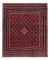 Kilim afgano Tappeto 158x184cm - rosso scuro - Forma speciale / Rosso scuro / 158 x 184 cm Forma speciale