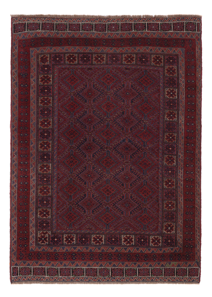 Kelim Teppich - Oriental - 190 x 143 cm - dunkelbeige