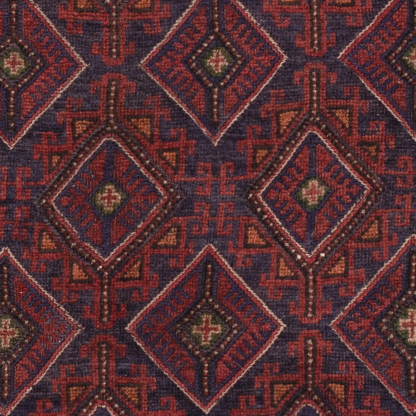 Kelim Teppich - Oriental - 195 x 159 cm - dunkelrot