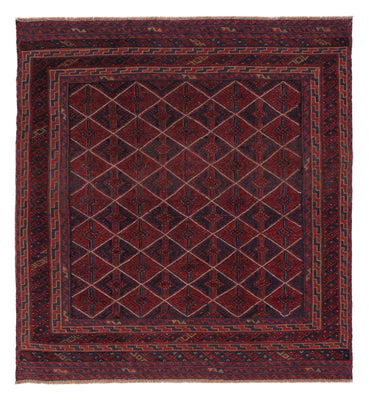 Kelim Teppich - Oriental quadratisch  - 176 x 167 cm - dunkelrot