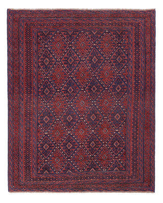 Tapis Kelim - Oriental - 191 x 145 cm - rouge foncé