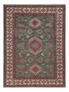 Kazak Tapis 148x200cm - Tapis oriental - vert - Rectangle / Vert / 148 x 200 cm Rectangle