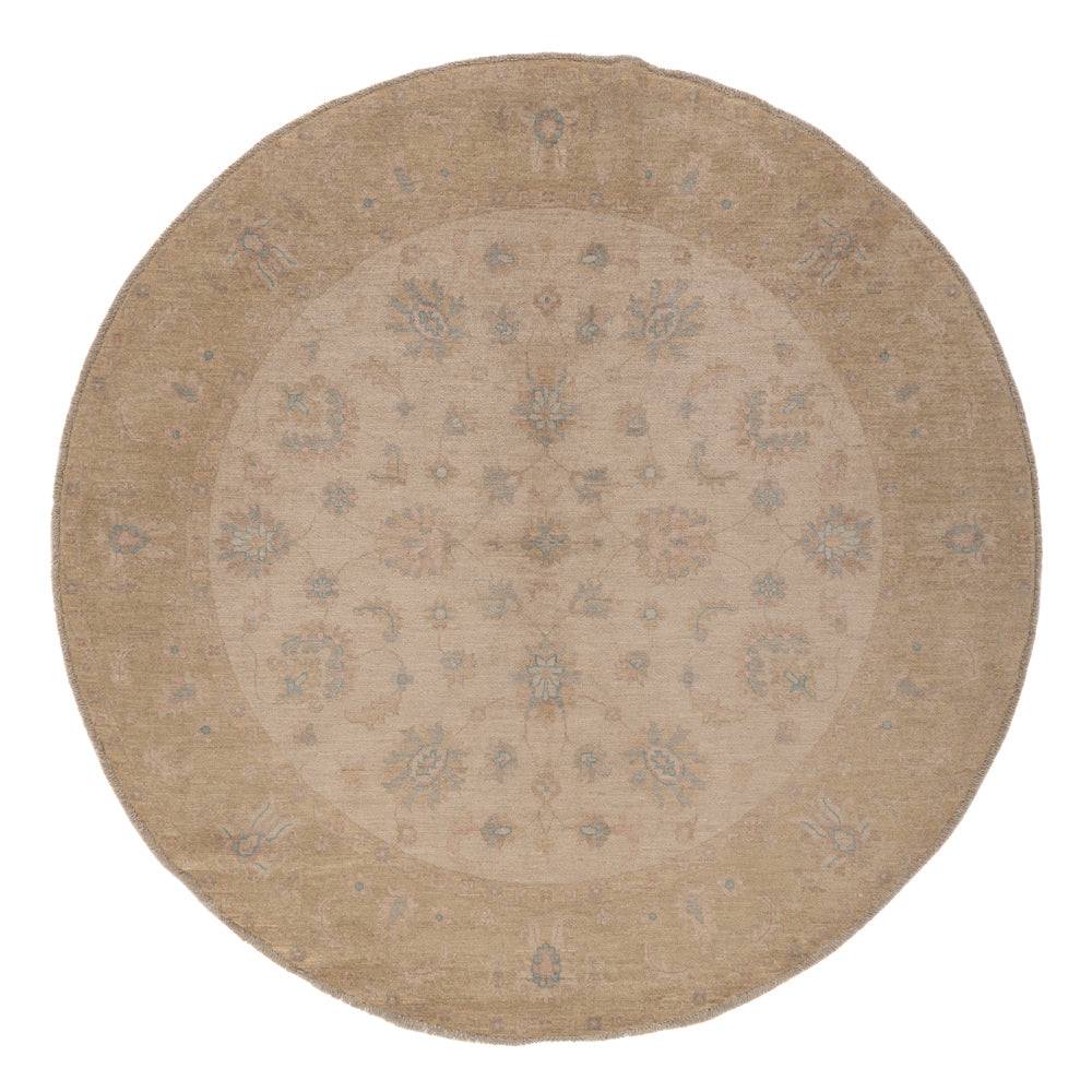 Tapis Ziegler ronde  - 200 x 198 cm - beige clair