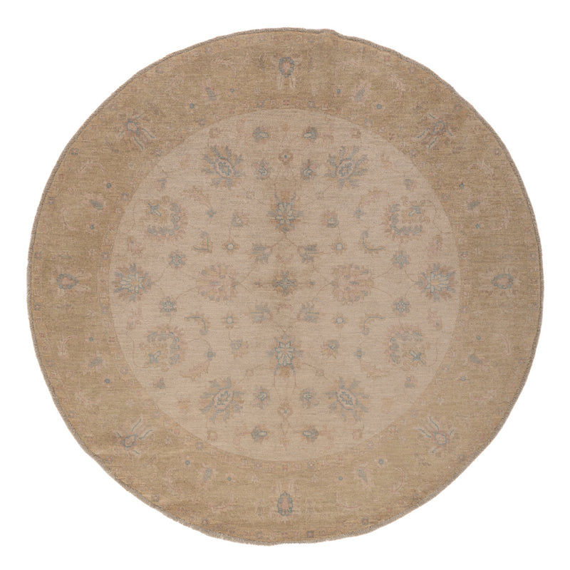 Tapis Ziegler ronde  - 200 x 198 cm - beige clair