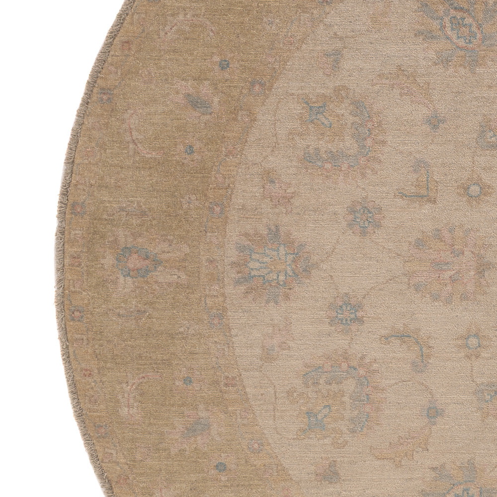 Tapis Ziegler ronde  - 200 x 198 cm - beige clair