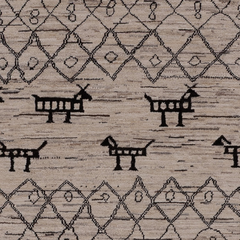 Berber Teppich - 296 x 201 cm - grau