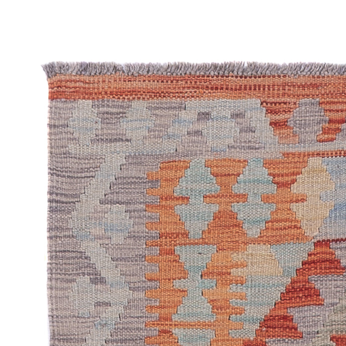 Läufer Kelim - Splash - 288 x 79 cm - mehrfarbig