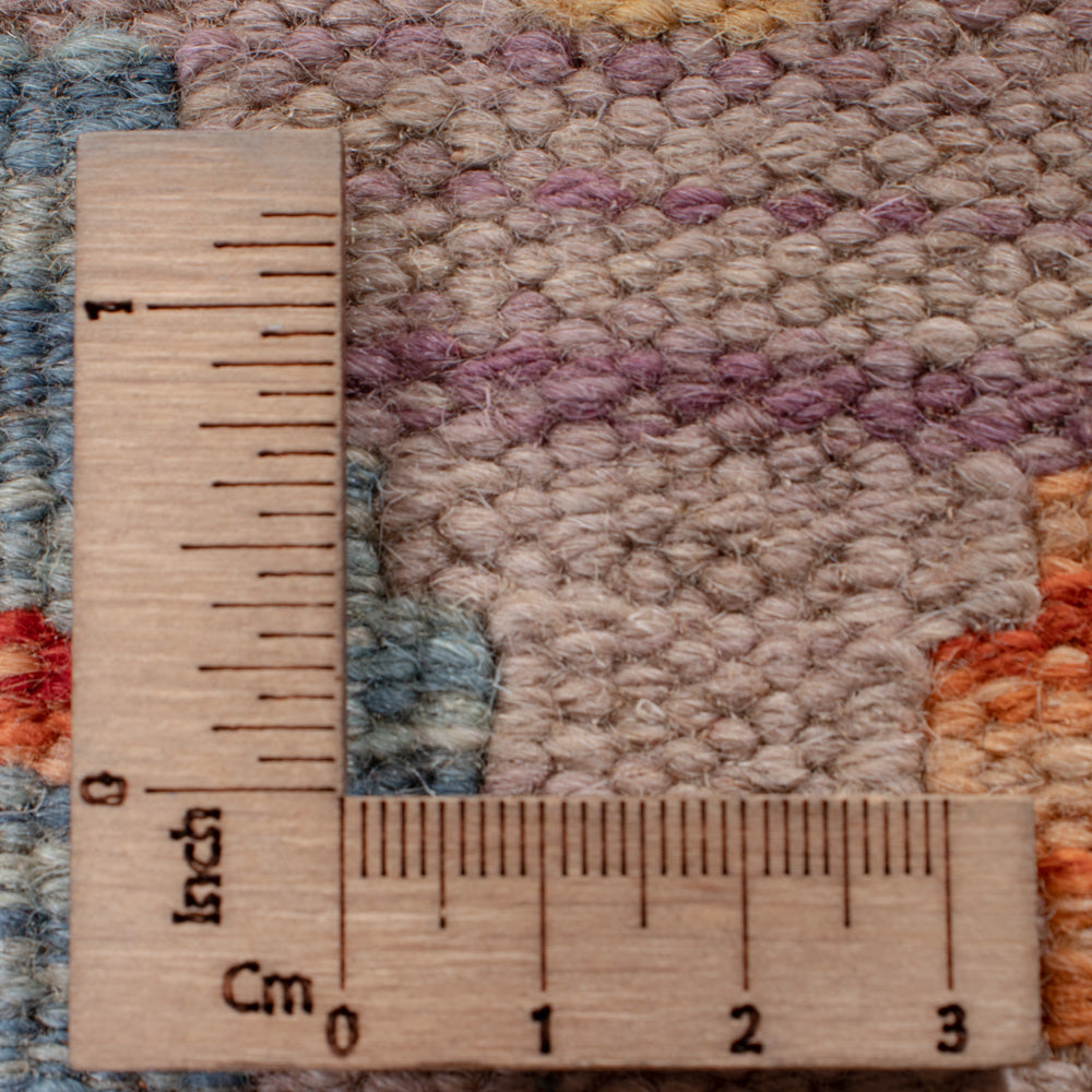 Läufer Kelim - Splash - 298 x 82 cm - mehrfarbig