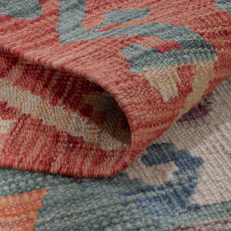 Läufer Kelim - Splash - 200 x 80 cm - mehrfarbig