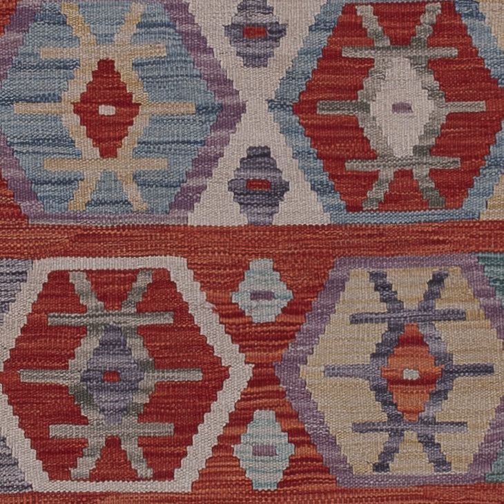 Läufer Kelim - Splash - 243 x 83 cm - mehrfarbig