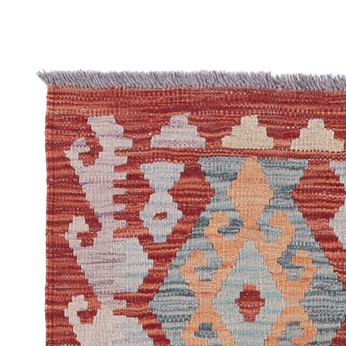 Läufer Kelim - Splash - 290 x 80 cm - mehrfarbig