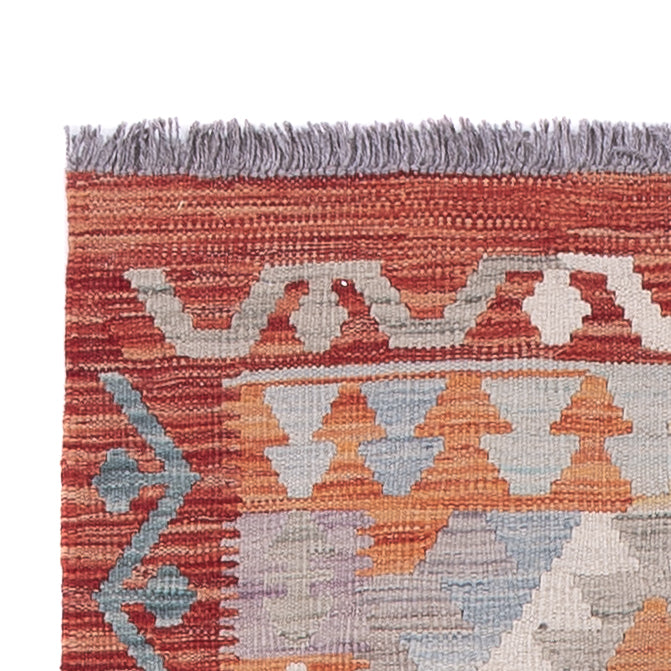 Läufer Kelim - Splash - 290 x 79 cm - mehrfarbig